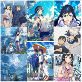 Ảnh A3 ( poster A3) Anime Tenki no ko ( đứa con của thời tiết)