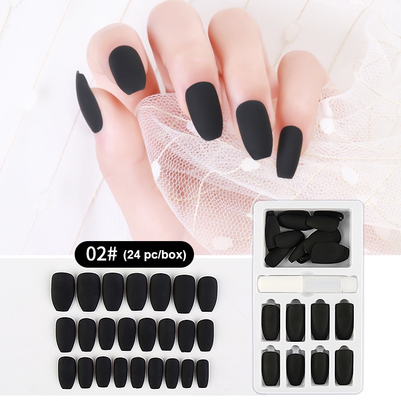 Bộ 24 móng tay giả phong cách đơn giản