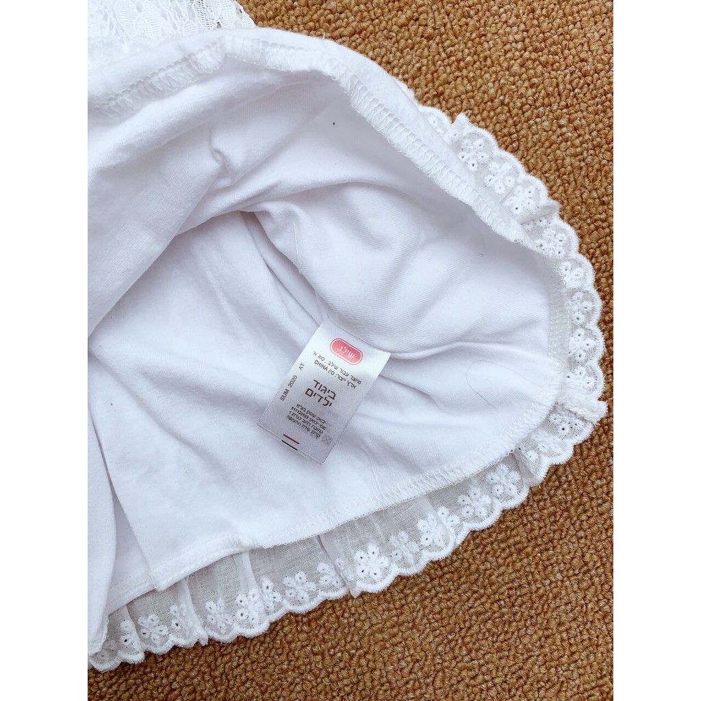Váy Muji ren trắng xuất dư bé gái