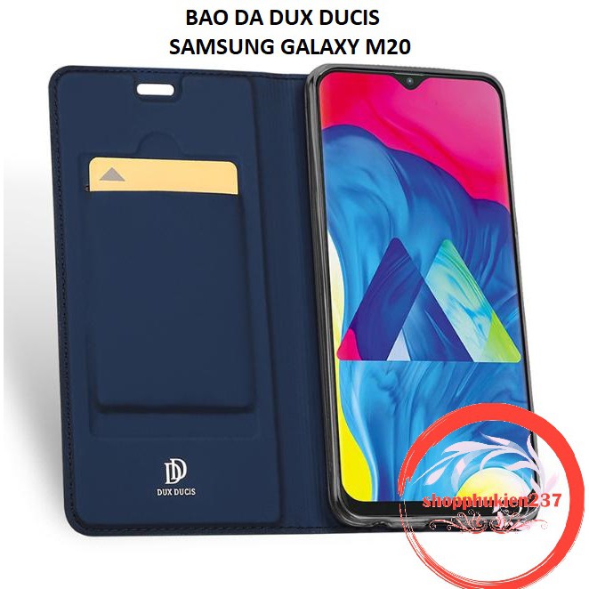 [Freeship toàn quốc từ 50k] Bao Da Samsung Galaxy M20 Bao Da Dux Ducis Cao Cấp Full Box