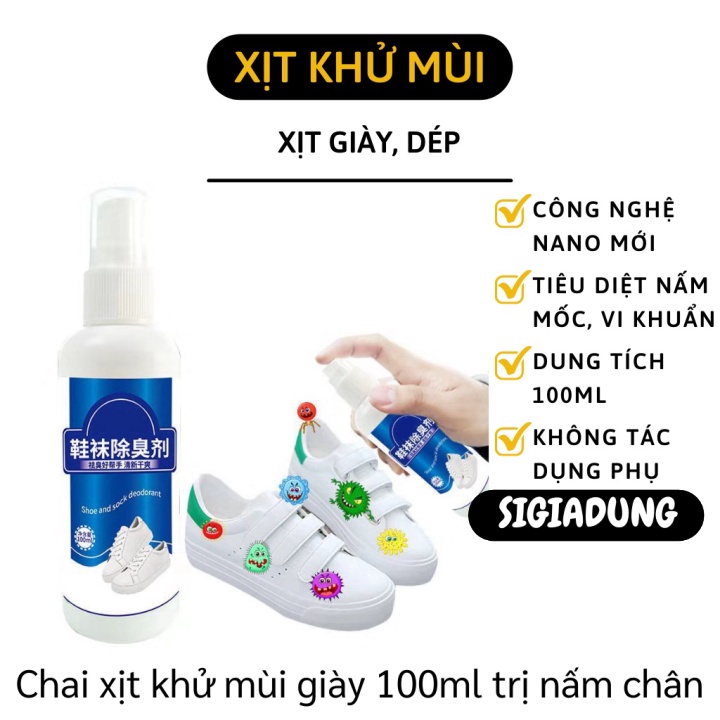 [SGD] Chai Xịt Khử Mùi Giày - Xịt Hôi Chân Chống Nấm, Ngứa, Khử Mùi Nón Bảo Hiểm 7035