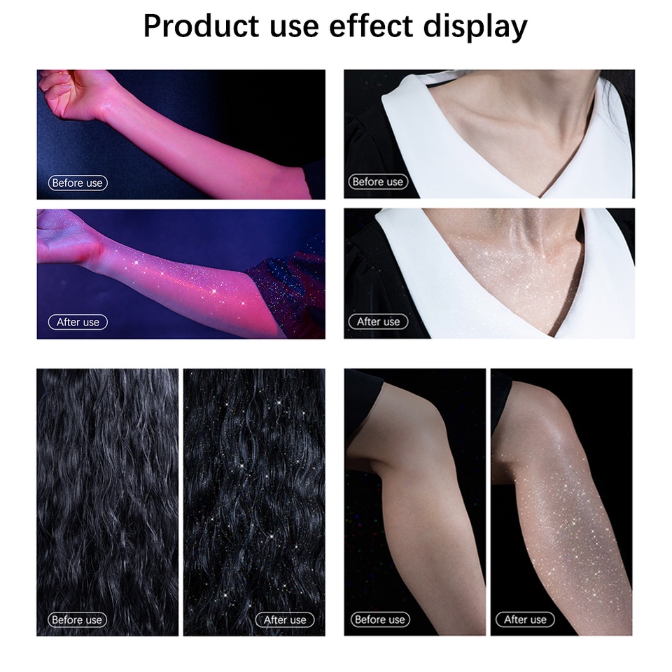 Hộp Sequin Lấp Lánh Dùng Trang Trí Cơ Thể Dịp Halloween