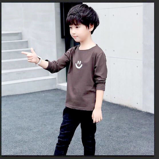 Áo Thun Cotton Tay Dài Phong Cách Mới Dành Cho Bé Trai 2022
