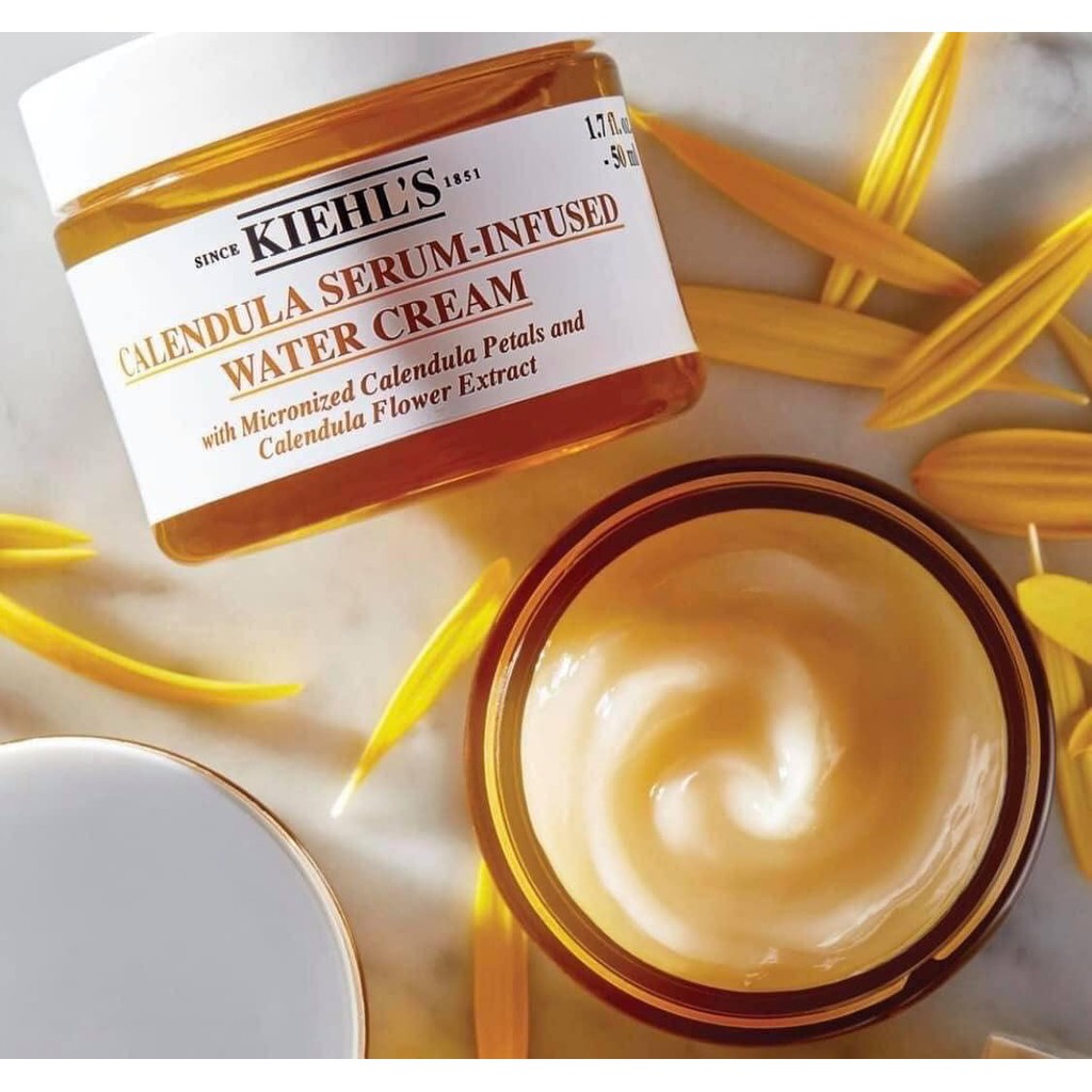 Kem dưỡng hoa cúc 𝗞.𝗜𝗘𝗛𝗟'𝗦 𝗖𝗔𝗟𝗘𝗡𝗗𝗨𝗟𝗔 𝗦𝗘𝗥𝗨𝗠-𝗜𝗡𝗙𝗨𝗦𝗘𝗗 𝗪𝗔𝗧𝗘𝗥 𝗖𝗥𝗘𝗔𝗠 50ml