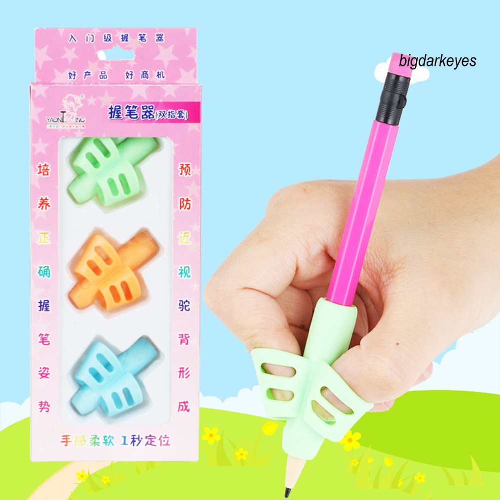 Set 3 Dụng Cụ Hỗ Trợ Điều Chỉnh Tư Thế Cầm Bút Cho Bé