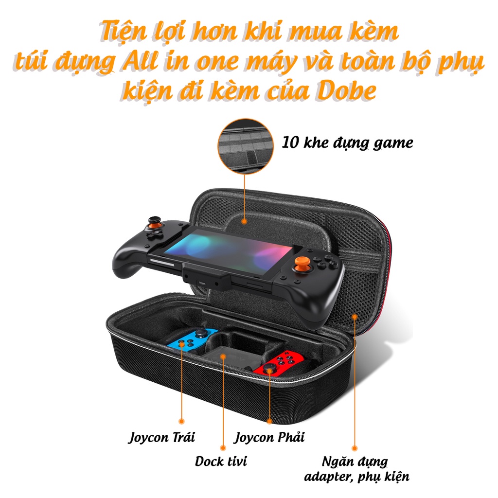 Tay cầm Nintendo Switch, Nintendo Switch V2 Gamepad chính hãng Dobe