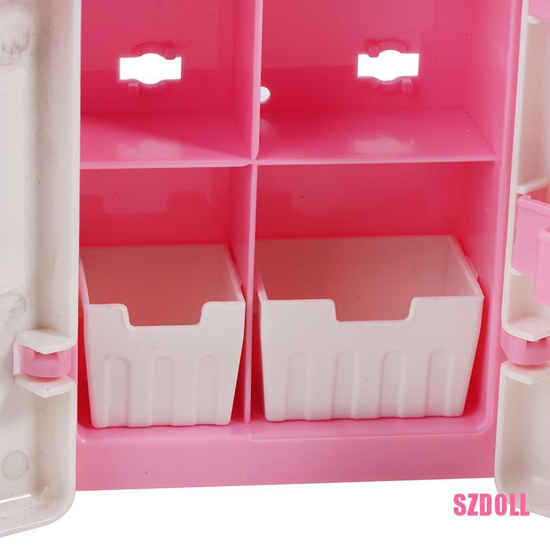 Tủ Lạnh Mini Bằng Nhựa Ts2Szdoll Tỉ Lệ 1/12 Trang Trí Nhà Búp Bê