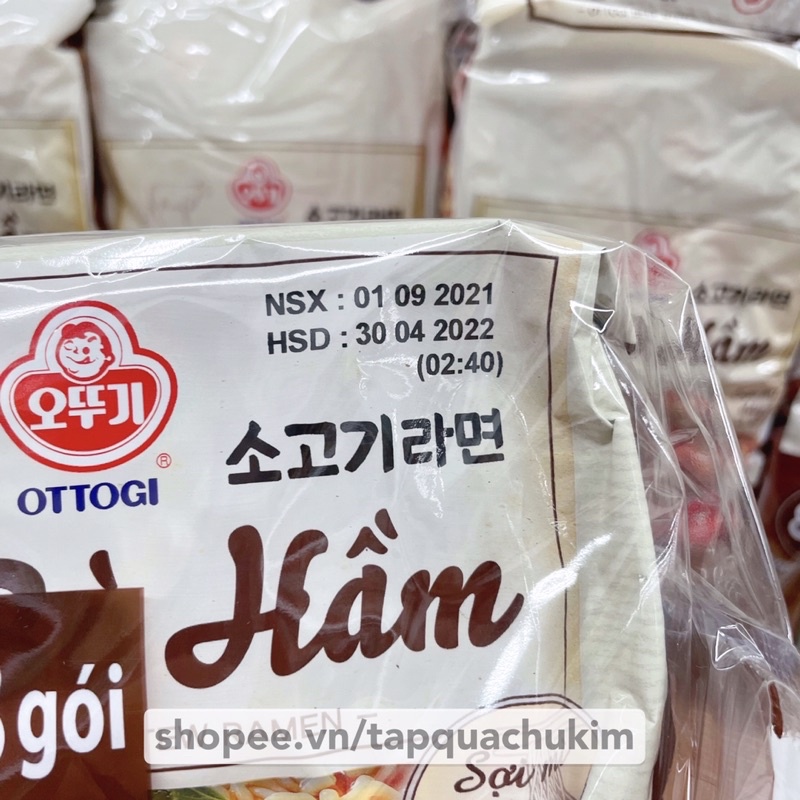 Mì bò hầm OTTOGI lốc 8 GÓI x 120G - tapquachukim
