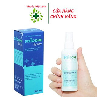 Chai xịt DIZIGONE SPRAY 100ML - kháng khuẩn vượt trội, an toàn, giải pháp kháng khuẩn ion