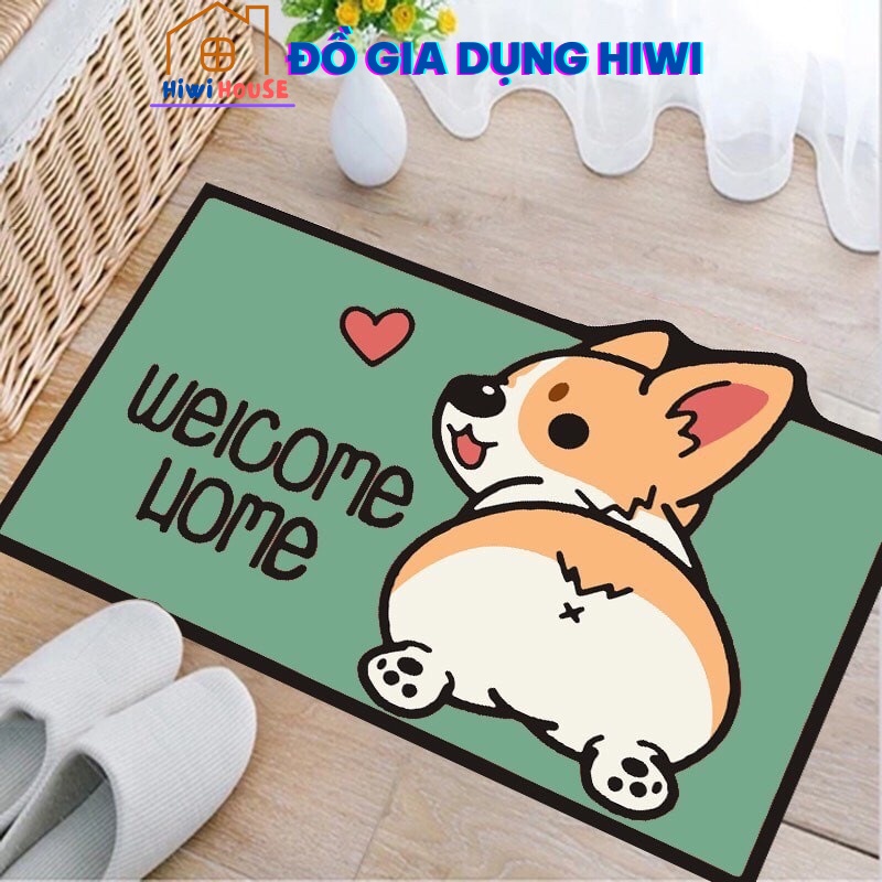 Thảm trải sàn , thảm lau chân họa tiết hình thú , thảm bếp thảm lông chống trượt , chống hôi chân , thấm hút tốt.