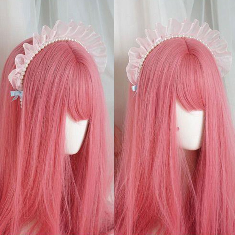 Giá Đỡ Băng Đô Trang Điểm Vải Lưới Xếp Ly Dành Cho Bạn Nữ