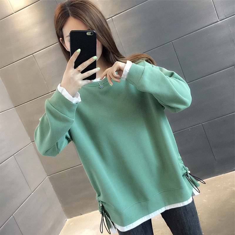 Áo sweater dáng rộng thiết kế mới thời trang mùa xuân thu theo phong cách Hàn Quốc dành cho nữ