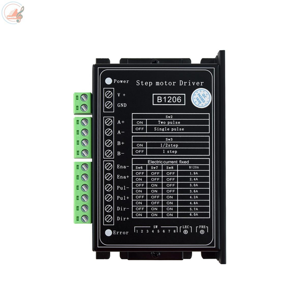 Aibecy B1206 Full/Half Step Driver 2-Phase Stepper Motor Driver Driving Voltage 20V-120VDC Current 6A