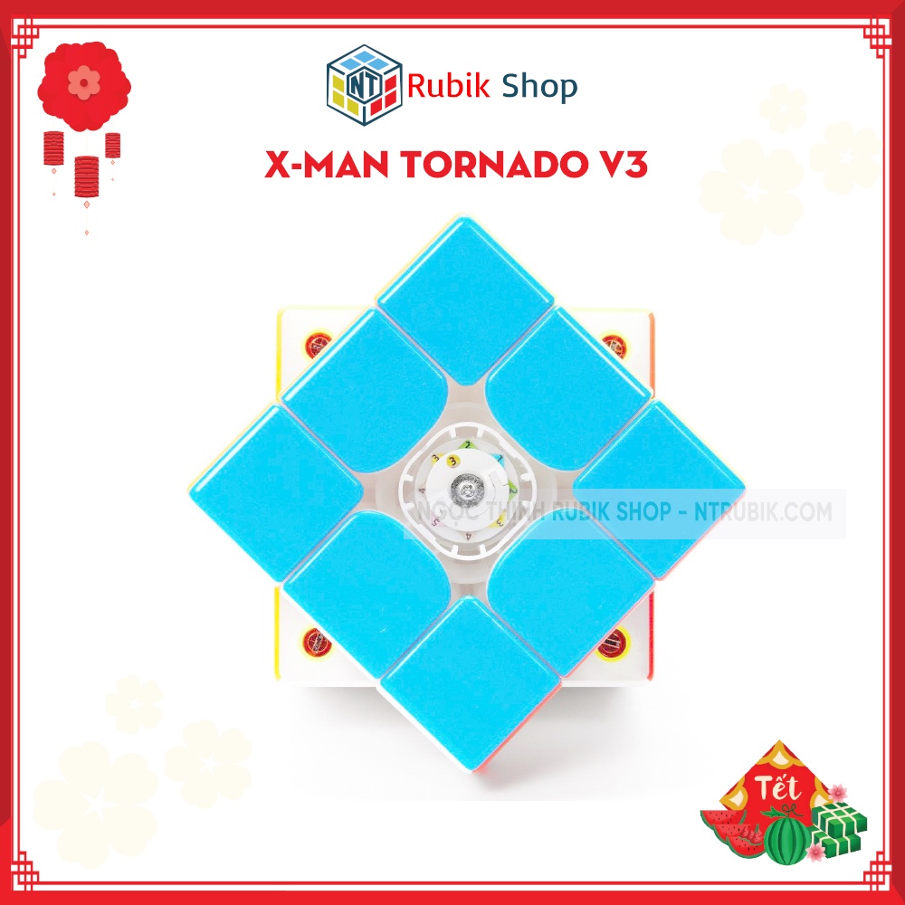[Siêu phẩm] Rubik 3x3 X-man Design Tornado V3 M Stickerless 09/2022 3 phiên bản Standard, Flagship, Pioneer(Có nam châm)