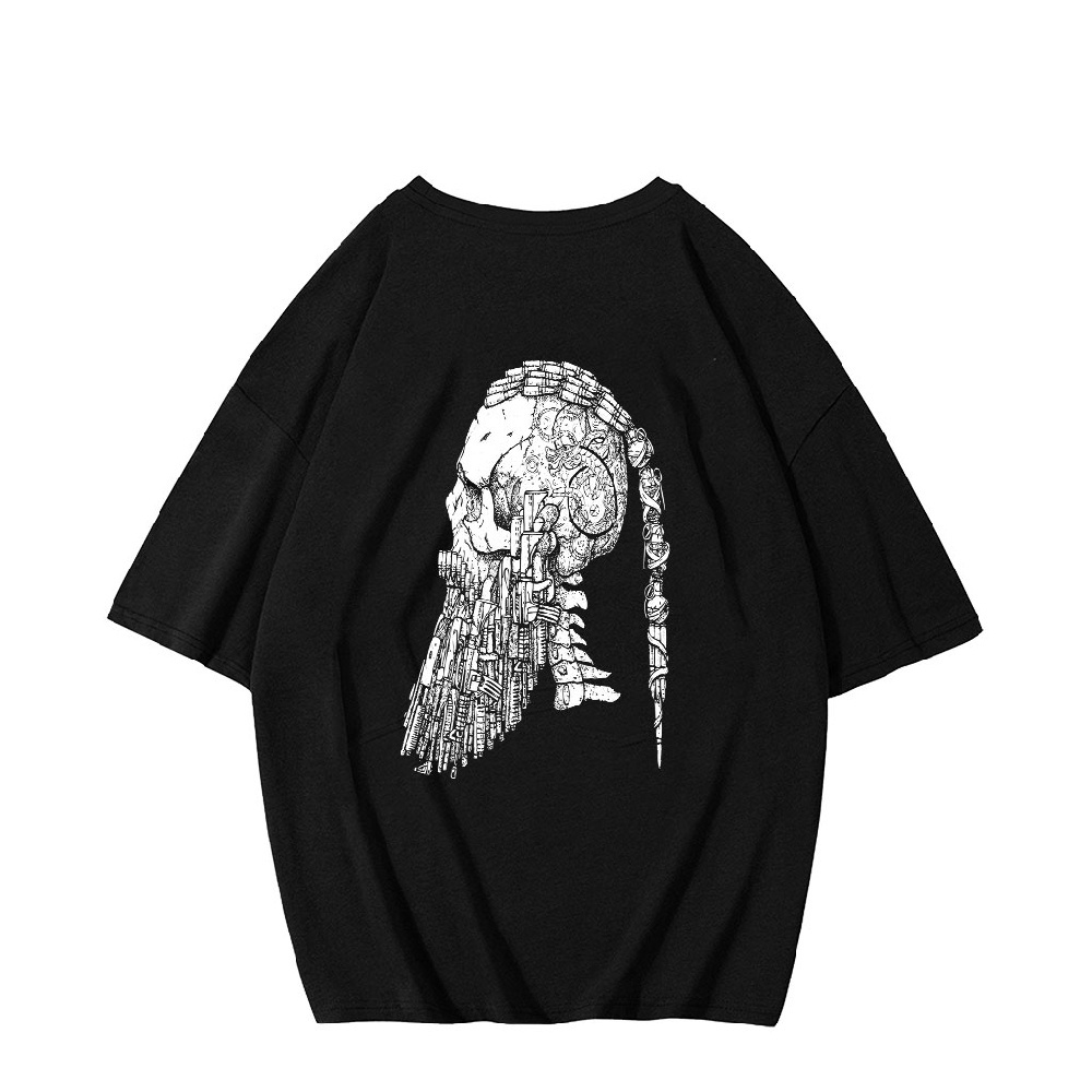 Áo phông phong cách hình bộ xương mới về LURRIC áo phông unisex form rộng chất mềm mịn in hình SKU202112019