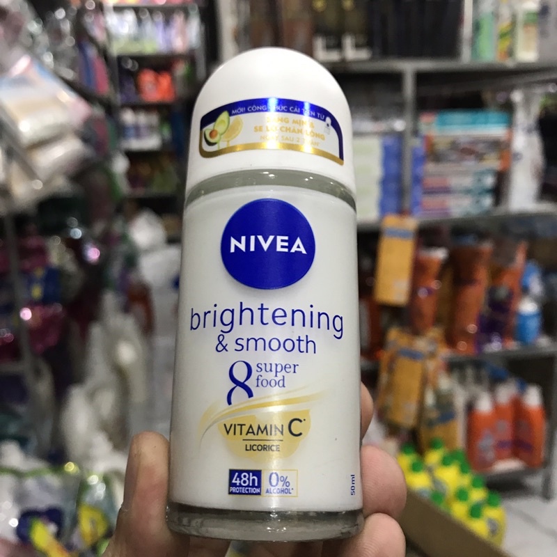 LĂN KHỬ MÙI NỮ NIVEA BRINGHTENING &amp; Smooth ( mẫu cũ là WHITENING) 50ML