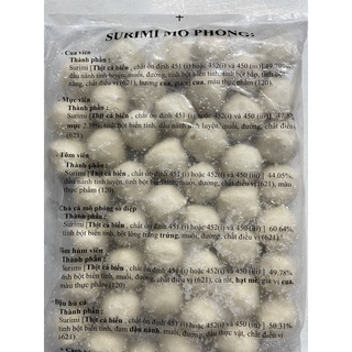 Mực viên surimi Lichuan 500g [Giao tại tpHCM]