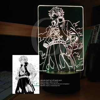 Đèn Ngủ Kimetsu no Yaiba Phong Trụ Shinazugawa Sanemi Type 01