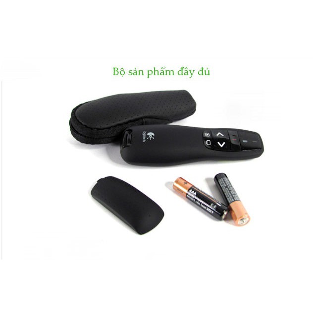 Bút trình chiếu logitech phím bấm nhạy hỗ trợ giảng dạy, thuyết trình, luận văn,...