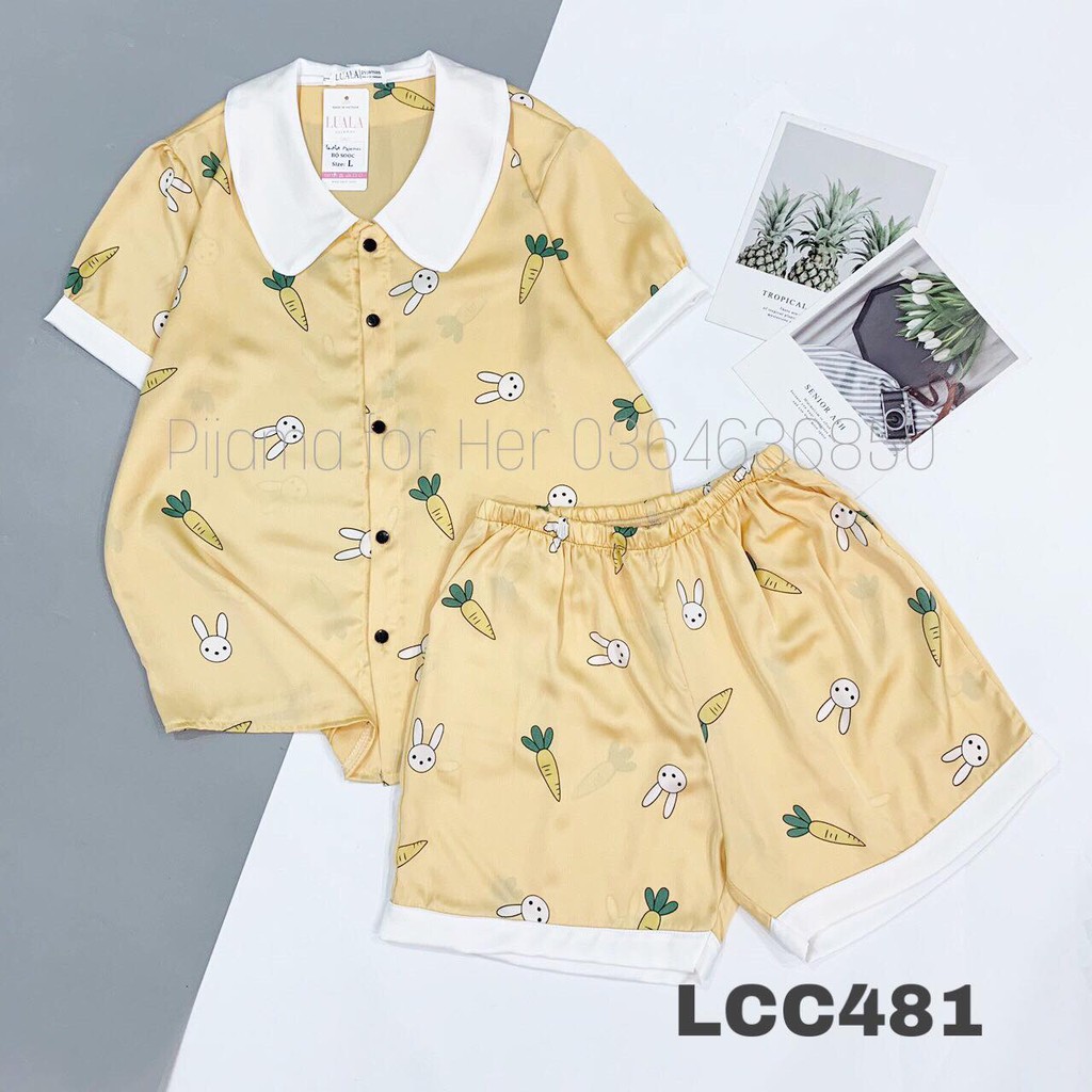 Bộ Ngủ Lụa Pijama Đùi Pizama Lụa Satin Siêu Xinh, Mềm Mịn | BigBuy360 - bigbuy360.vn