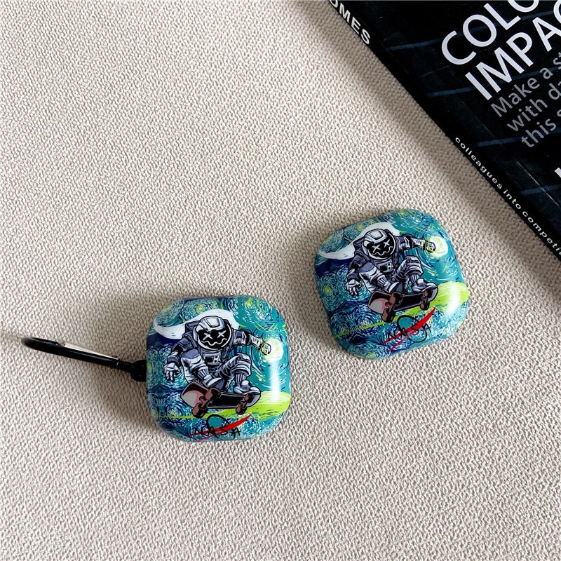 Sẵn Sàng! Vỏ Bảo Vệ Hộp Sạc Tai Nghe Samsung Galaxy Buds 2 Mềm Hình Phi Hành Gia Và NASA