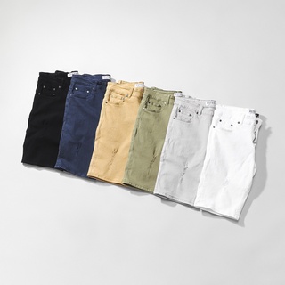  Quần short nam denim DEFOXX  chất liệu vải denim co dãn ,form ngang gối,hàng vnxk  