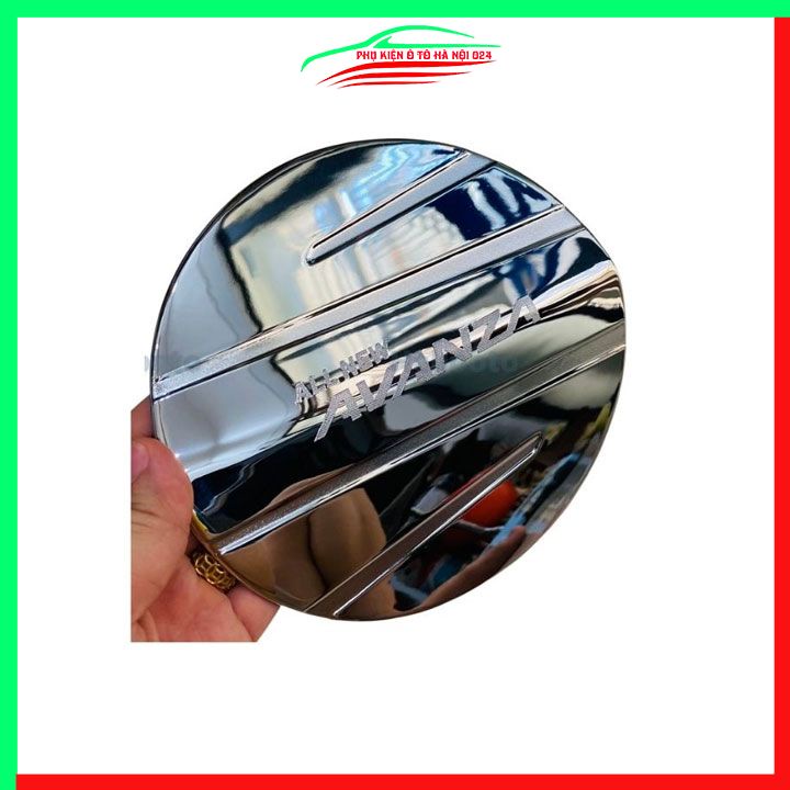 Ốp nắp xăng Avanza 2022-2023 mạ crom bảo vệ chống trầy trang trí ô tô
