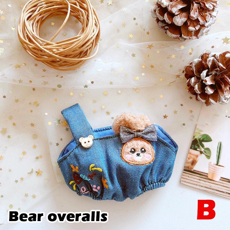 Búp Bê Mặc Yếm Sọc 20cm Đáng Yêu