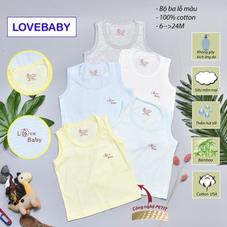 Áo ba lỗ chất liệu cotton cho trẻ