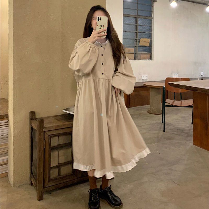 Đầm Babydoll Phong Cách Ulzzang Tay Phồng Tiểu Thư