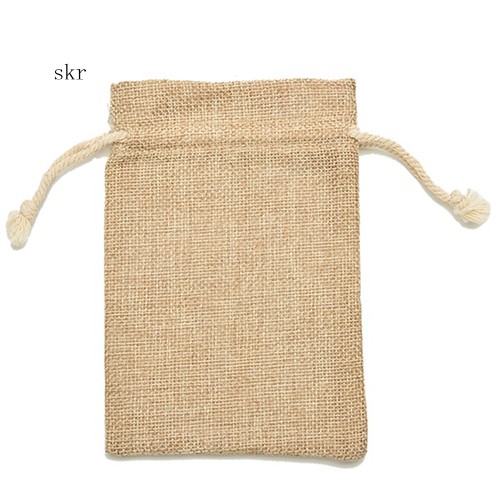 Bộ 5 túi rút vải thô trang trí phong cách vintage