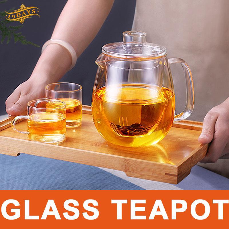 Ấm pha trà thủy tinh borosilicate sang trọng