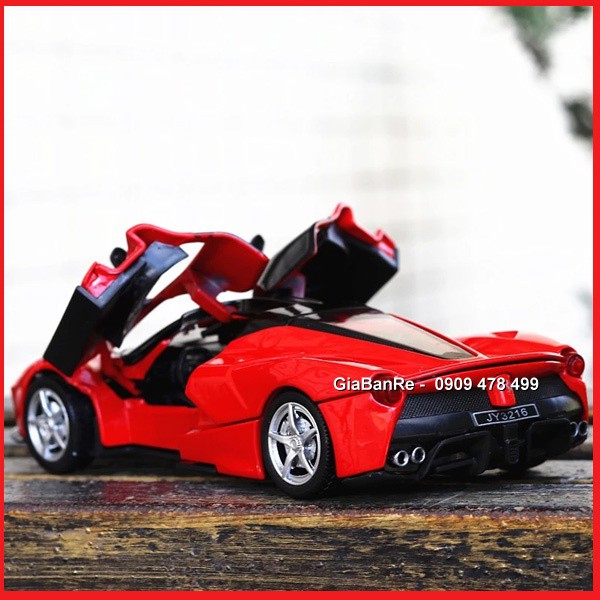 Xe Mô Hình Kim Loại Siêu Xe La Ferrari Tỉ Lệ 1/32 - Đỏ - 9685d