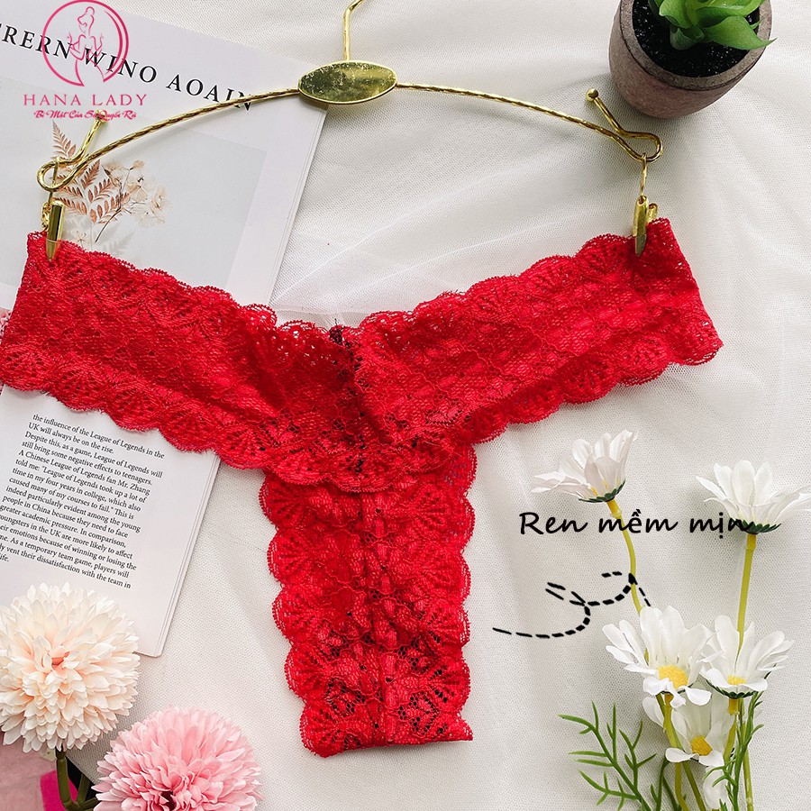Quần lọt khe sexy, quần chip ren nữ chữ T quyến rũ gợi cảm siêu mềm mại LK076