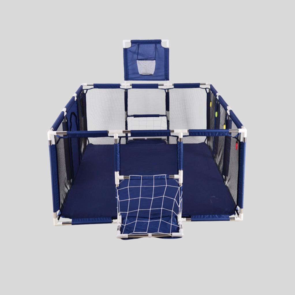 Quây bóng chữ nhật cho bé có rổ bóng và khung thành