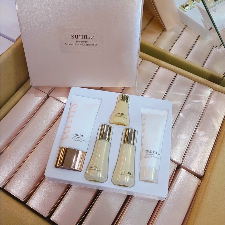 Kem Chống Nắng Sum37 Sun-Away Tone-up Sun Block SPF50 PA+++ Special set