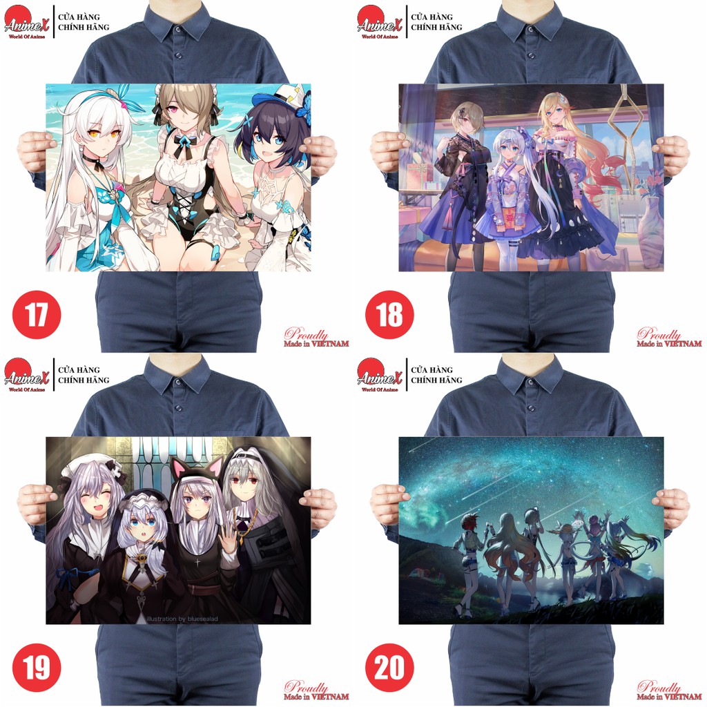 Tranh poster A3 Honkai Impact 3rd miHoYo áp phích decal game anime trang trí nhà cửa by AnimeX