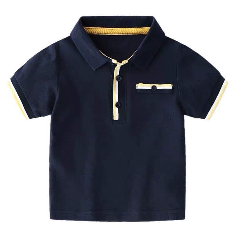 Áo Cộc Tay PoLo Nhiều Màu  Chất Liệu Cotton Cho Bé Trai Bé Gái Từ 6kg Đến 22kg Thời Trang Trẻ Em Tin Store