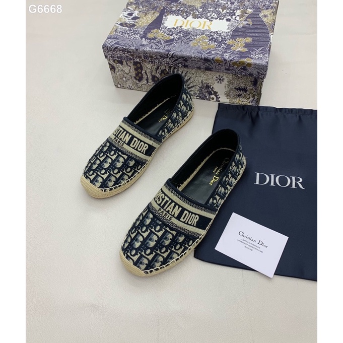 🔥HOT❣️ Giày slip on 𝔻𝕚𝕠𝕣 đế cói new 2022