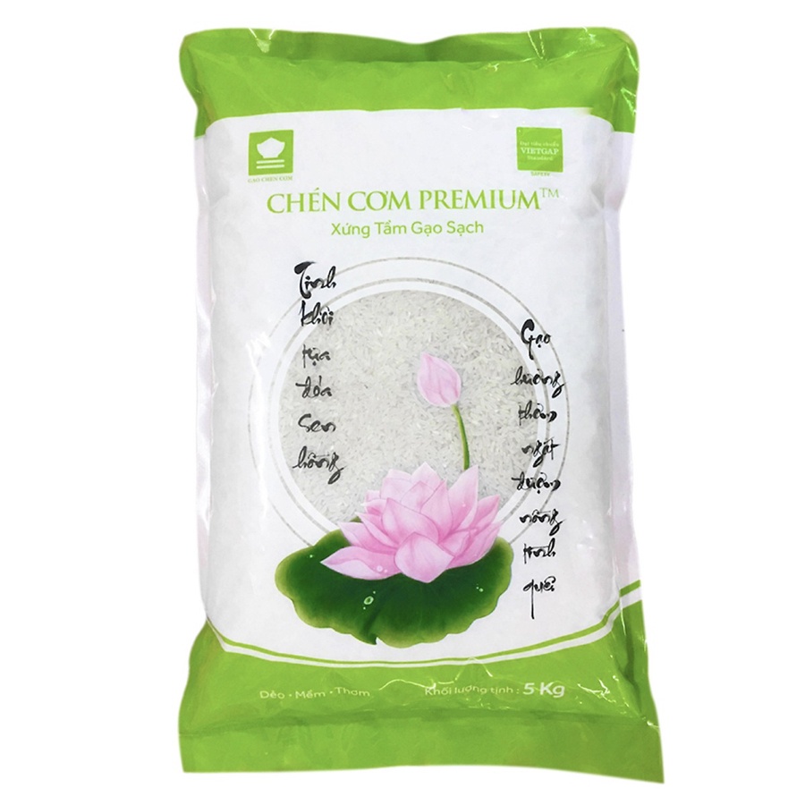 Gạo sạch VietGAP Chén Cơm Premium™ (mềm dẻo) (5kg)