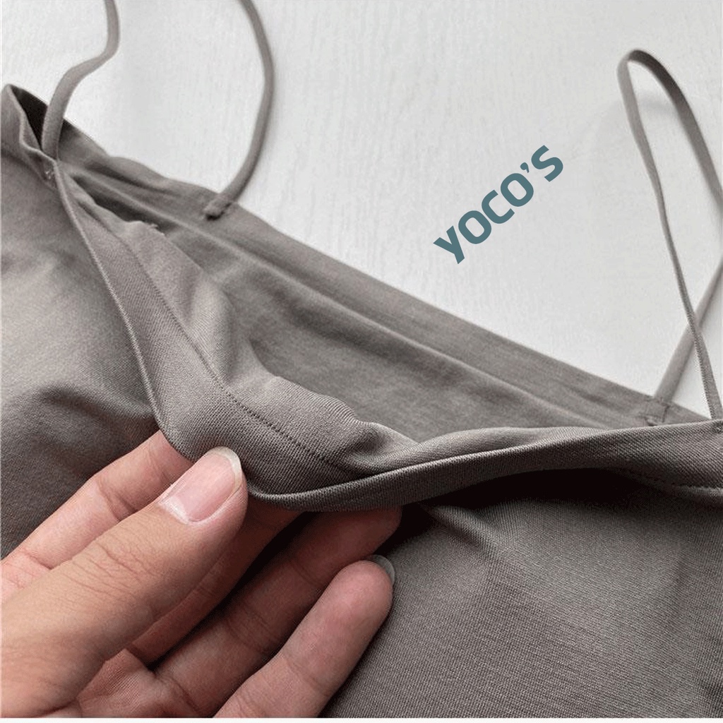 Áo ống quây ngực hai dây siêu co giãn có mút không gọng YOCOS BRA022 | BigBuy360 - bigbuy360.vn