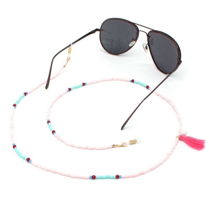 Youyo Dây Đeo Mắt Kính Xỏ Hạt Tua Rua Đeo Cổ