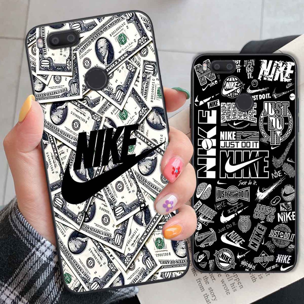 Ốp Xiaomi Mi A1 in hình thương hiệu L.V, N.I.K.E cá tính, đẳng cấp