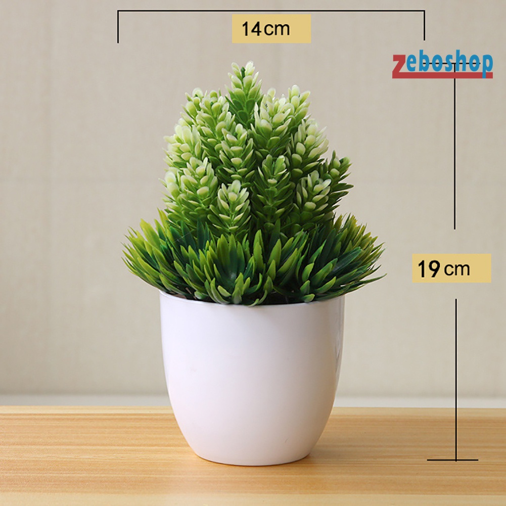 Chậu Cây Bonsai Giả Để Bàn Trang Trí Nhà Cửa / Văn Phòng / Khách Sạn