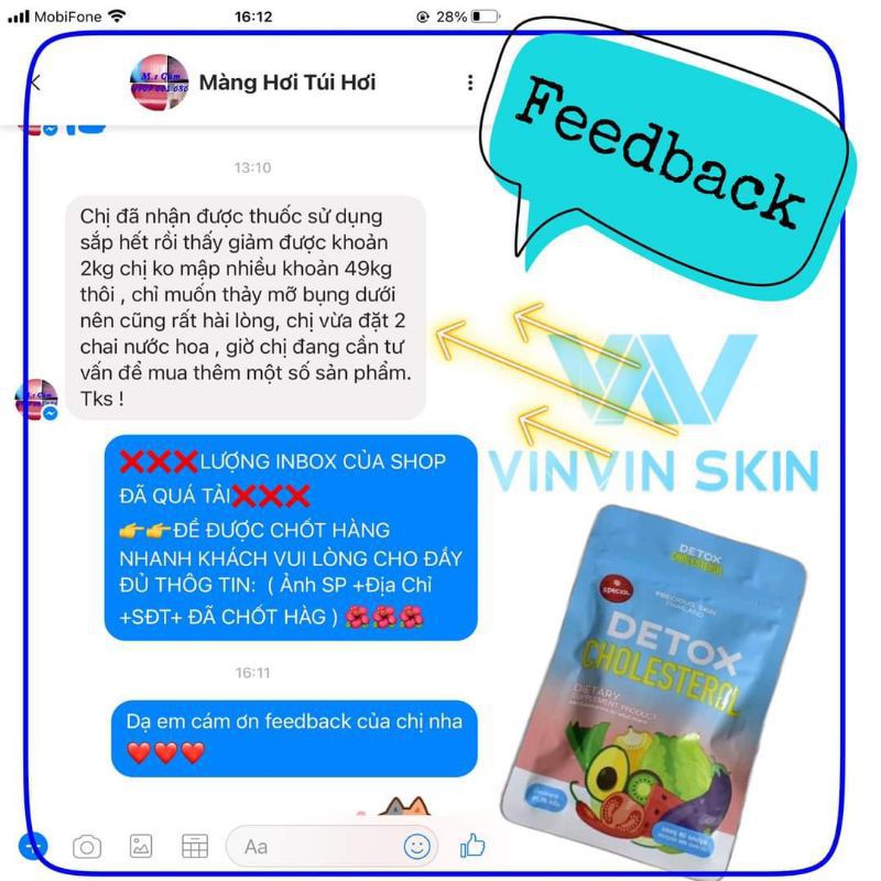 [FREESHIP] CHÍNH HÃNG (Combo Khử mỡ gồm detox + gel khủ mỡ vinvin skin