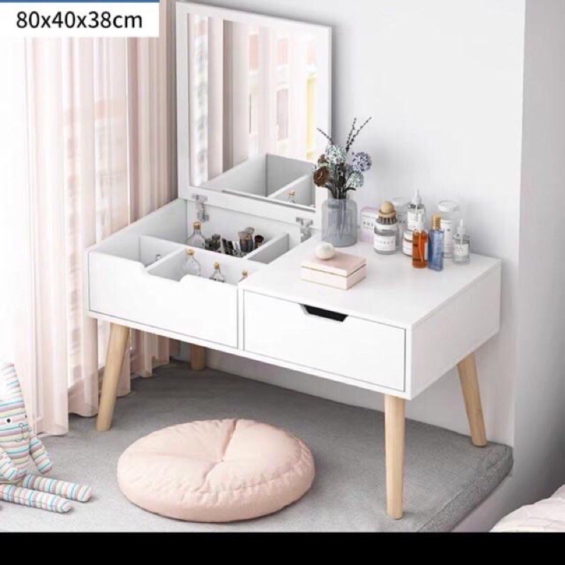 Bàn Trang Điểm MiNi Hiện Đại💯FREESHIP💯 Bàn Trang Điểm Mini Ngồi Bệt Phong Cách Hiện Đại( 60*40*38) | BigBuy360 - bigbuy360.vn