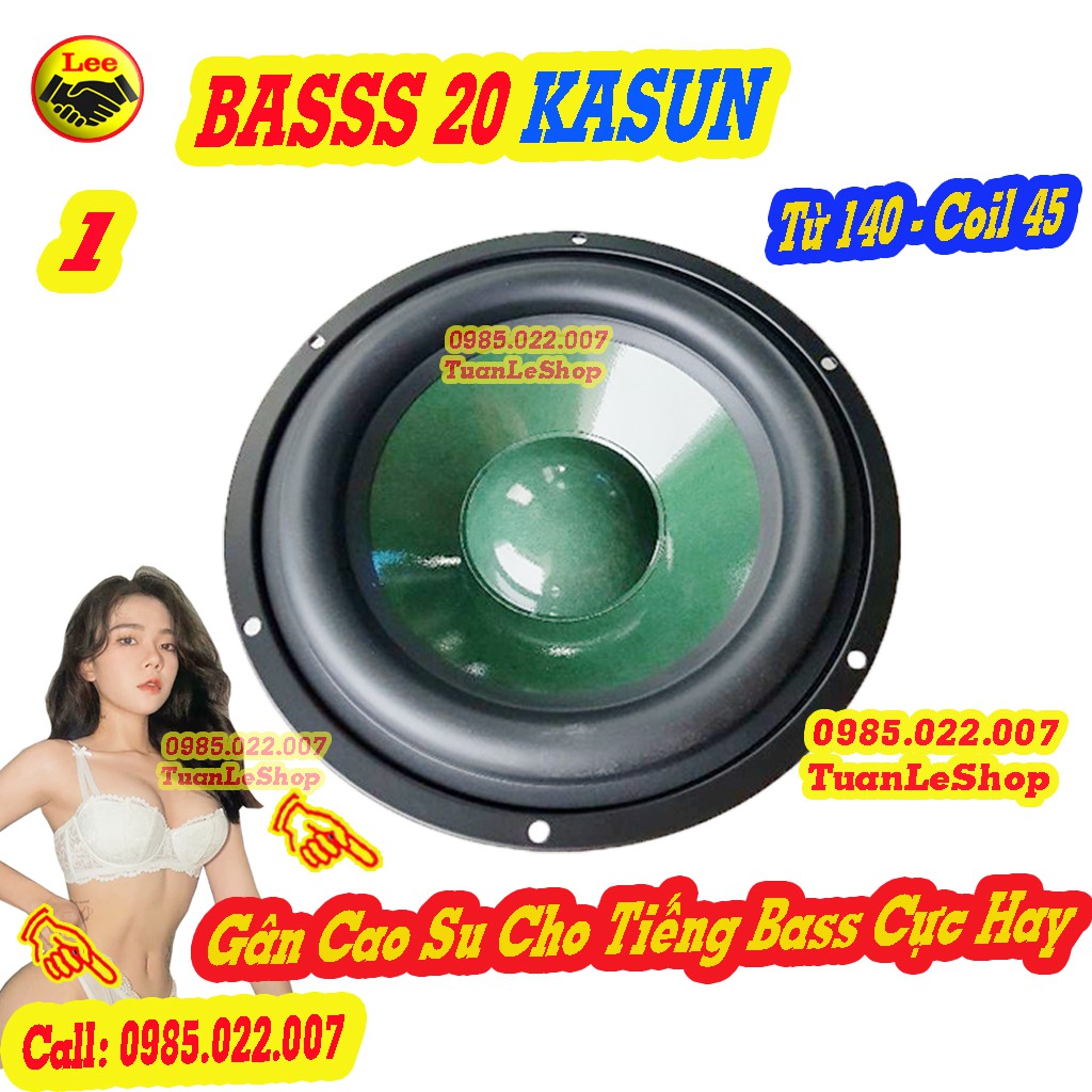 02 LOA BASS 20 KA SUN MÀNG XANH TỪ 140MM COIL 45 – GIÁ 01 CẶP LOA BASS 2 TẤC