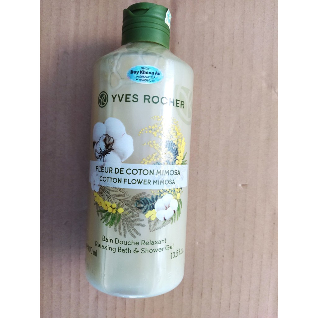 Sữa tắm dưỡng da Yves Rocher 400ml nhập khẩu Pháp