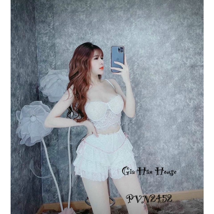 Quần đùi kiểu ren phân tầng cực sexy  , chất ren mềm quyến rủ