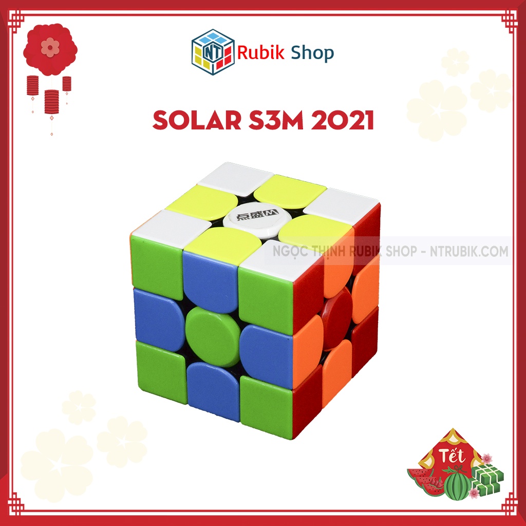 Rubik 3x3x3 Dianshengs Solar S3M 2021 stickerless Có Nam châm